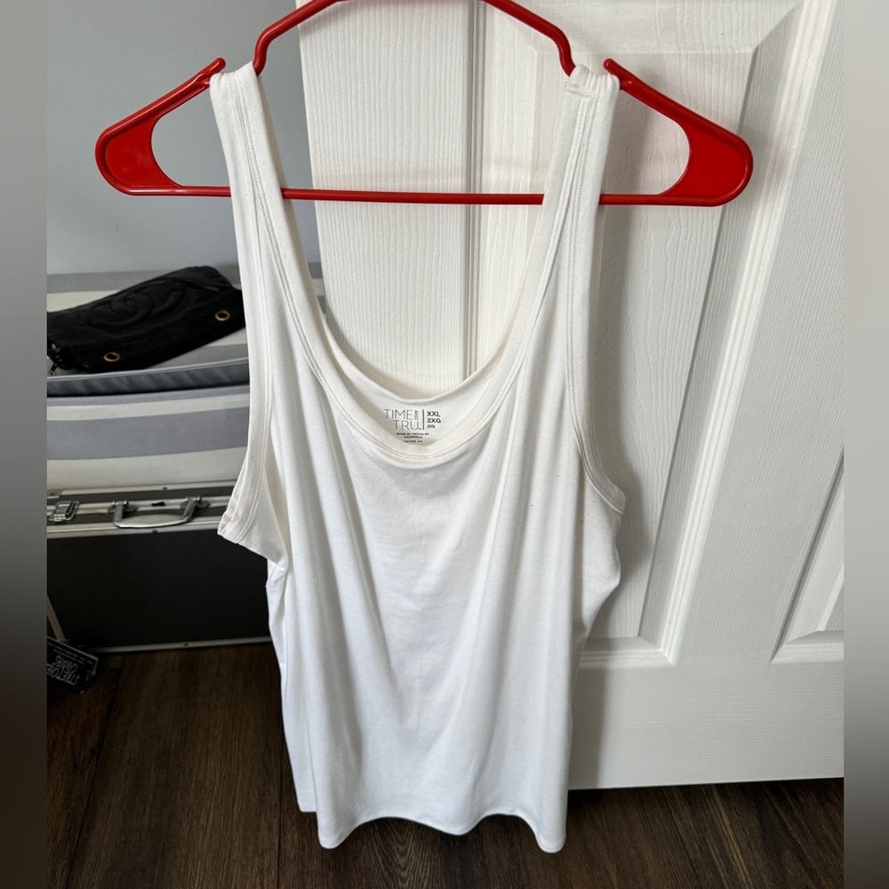 Time and Tru XXL white tank top
